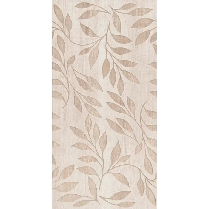 FAIENCE DECOR KAI ASTRA LEAVES BEIGE 30X60 CM - Стенни плочки и декорация<<<Плочки и