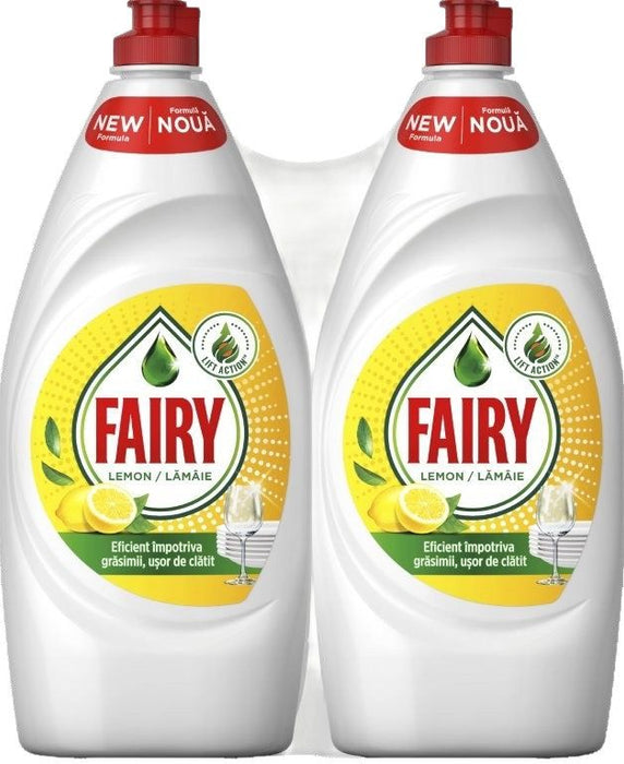 DISH CLEANER LEMON 2X750 ML FAIRY