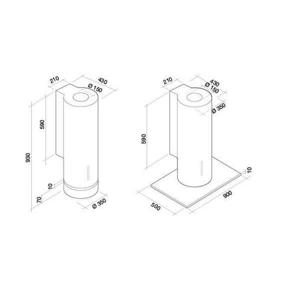 Absorber FALMEC POLAR 35 inox