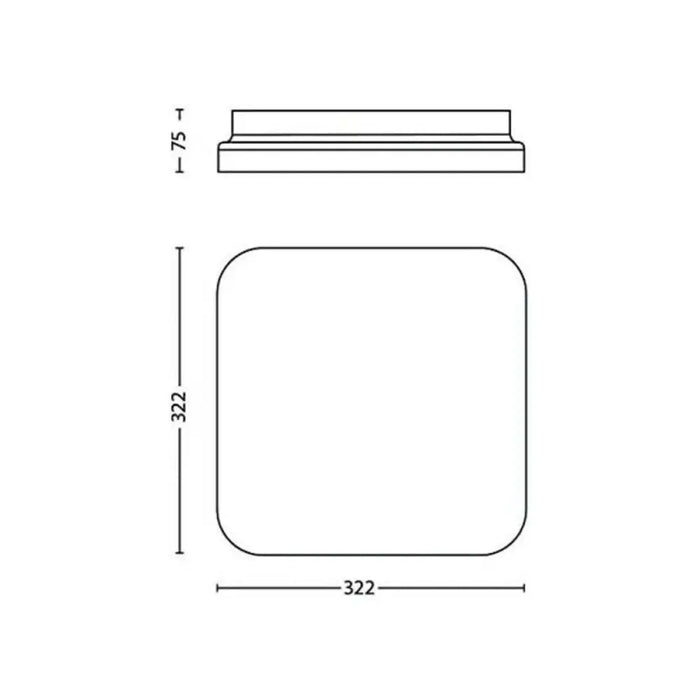 False ceiling Philips Mauve A+ 17 W 2000 Lm (4000 K) - Декорация и Осветление<<<Дом Градина<<<BigBuy&&&LED