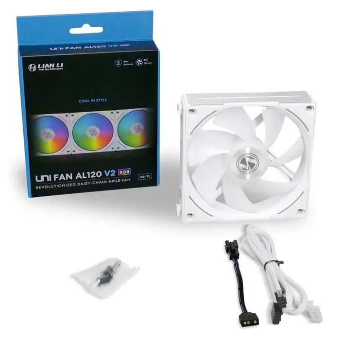 Fan Lian Li UNI AL120 V2 ARGB White - Вентилатори<<<Компютърни компоненти<<<ValiAPI