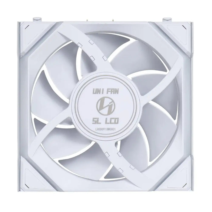 Fan Lian Li UNI FAN SL Wireless LCD ARGB PWM - 120 mm White - Вентилатори<<<Компютърни компоненти<<<ValiAPI