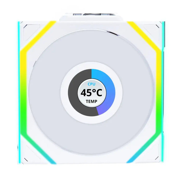 Fan Lian Li UNI FAN SL Wireless LCD ARGB PWM - 120 mm White - Вентилатори<<<Компютърни компоненти<<<ValiAPI