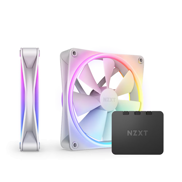 Fan set NZXT F140 RGB Duo White 2pcs RGB Controller - Вентилатори<<<Компютърни компоненти<<<ValiAPI&&&Cooling