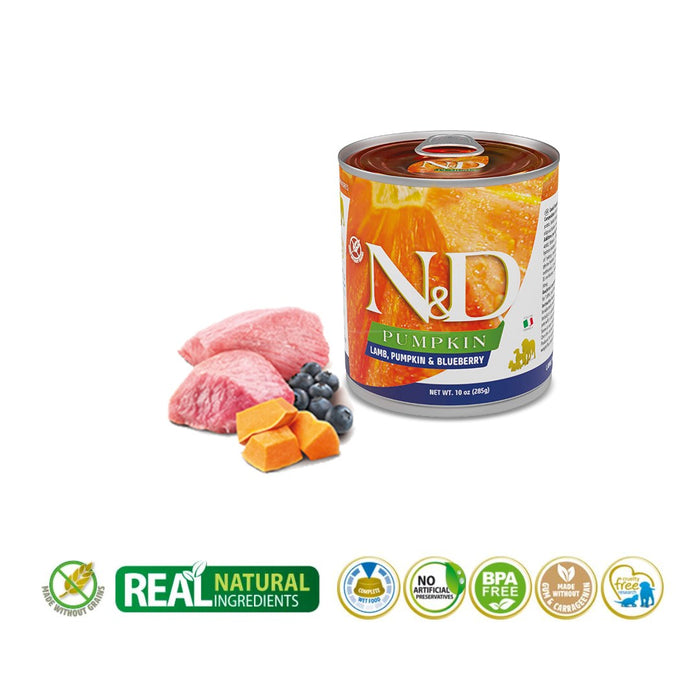 FARMINA N&D DOG LAMB&PUMPKIN&BLUEBERRY ADULT 285g
