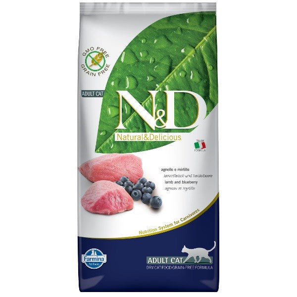 FARMINA N&D Prime Lamb & Blueberry - dry cat food - 5 kg