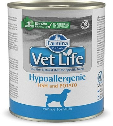 FARMINA Vet Life Canine Hypoallergenic Fish&Potato – wet food for adult dogs 300 g