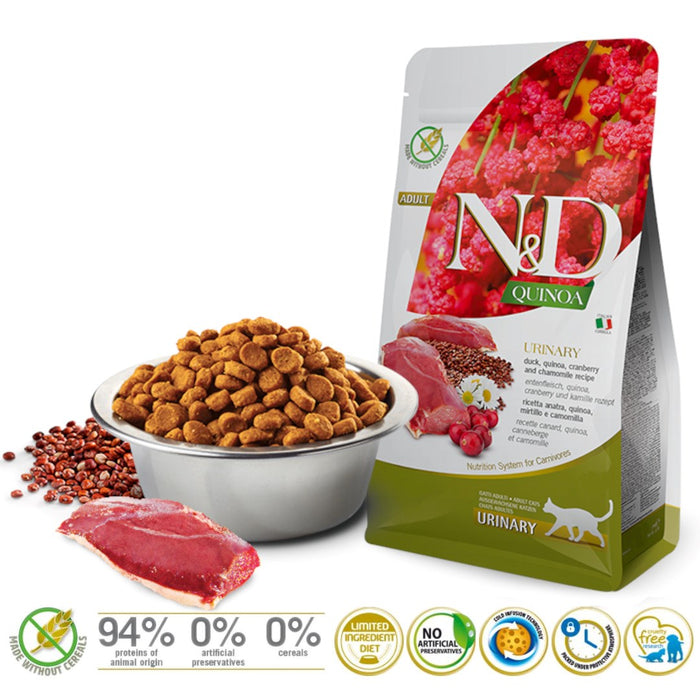 FARMINA N&D CAT  QUINOA URINARY DUCK 5 KG