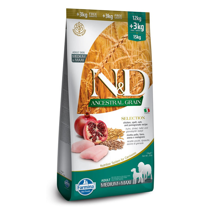 Farmina Pet Food N&D Ancestral Grain Canine 15 kg Adult Chicken