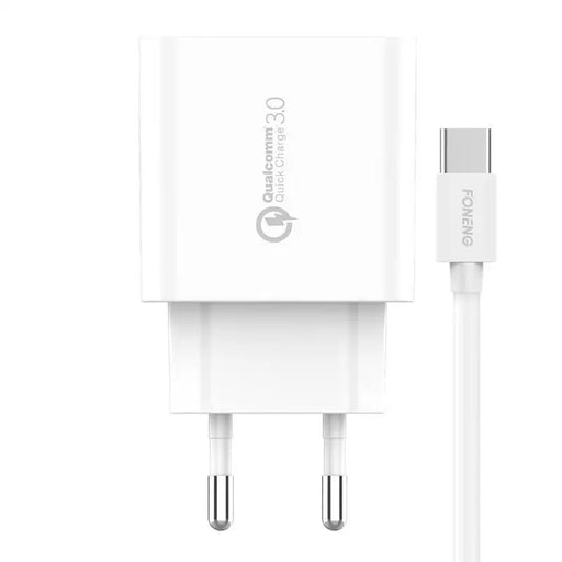 Fast charger Foneng 1x USB EU46 18W QC 3.0+ USB Type C cable - mains chargers<<<Chargers<<<GSM Accessories<<<InnproXML