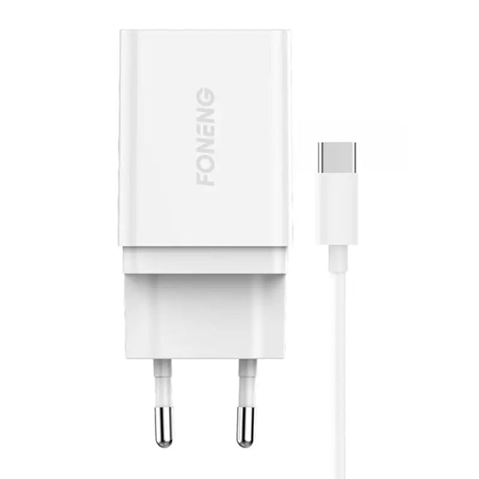Fast charger Foneng 1x USB K300 18W + USB to USB-C cable - mains chargers<<<Chargers<<<GSM Accessories<<<InnproXML