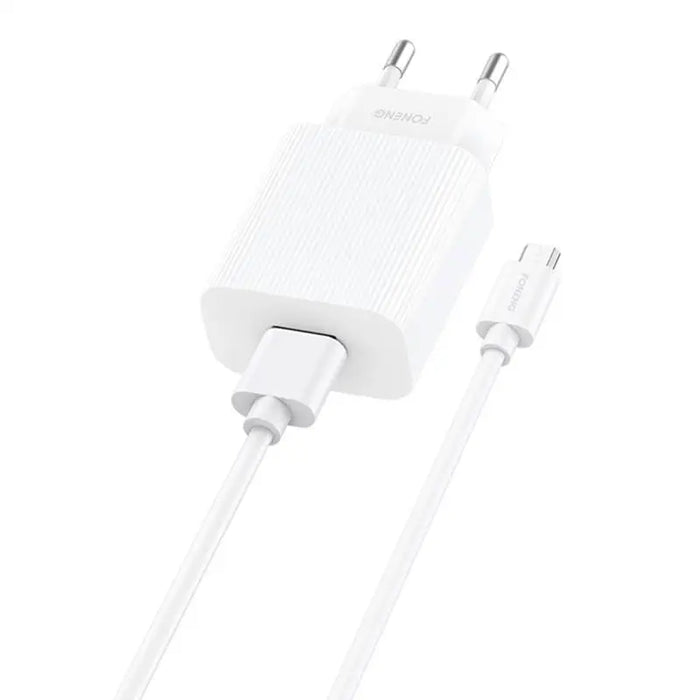 Fast charger Foneng EU28 12W 1xUSB QC 3.0 + Cable USB Micro - mains chargers<<<Chargers<<<GSM Accessories<<<InnproXML