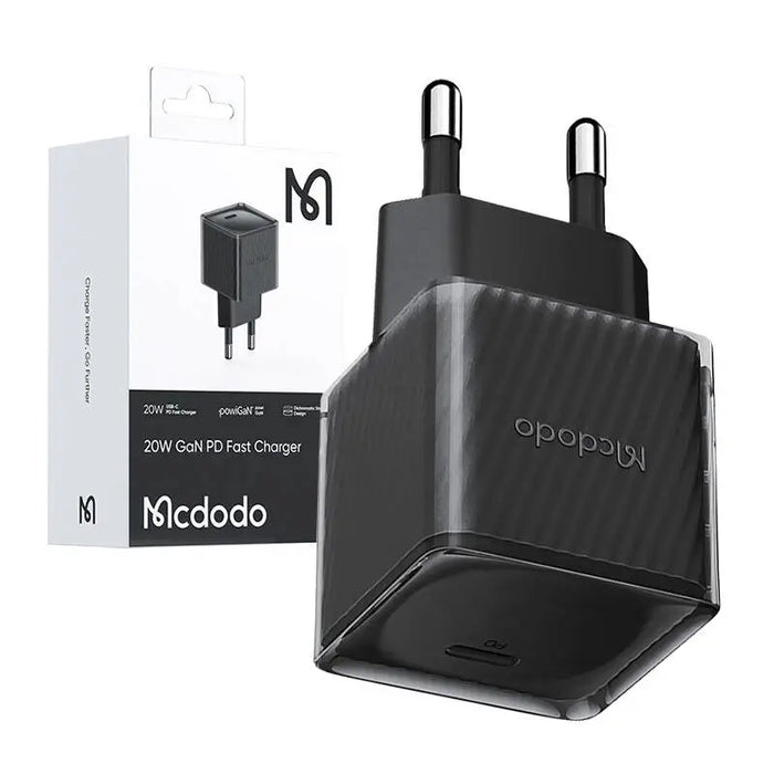 Fast Charger McDodo CH-3771 20W GaN (black) - mains chargers<<<Chargers<<<GSM Accessories<<<InnproXML