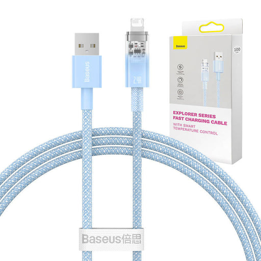 Fast Charging Cable Baseus Explorer USB to Lightning 2.4A 1M (blue) - USB to Lightning<<<USB cables<<<GSM