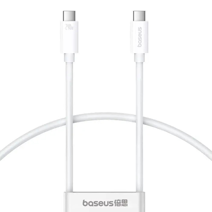 fast Charging Cable Baseus Superior 2 USB-C to USB-C 240W 1,8m (white) - USB-C to USB-C<<<USB cables<<<GSM