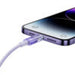 Fast Charging cable Baseus USB-A to Lightning Explorer Series 1m 2.4A (purple) - USB to Lightning<<<USB cables<<<GSM