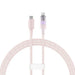 Fast Charging cable Baseus USB-C to Lightning Explorer Series 1m 20W (pink) - USB-C to Lightning<<<USB cables<<<GSM