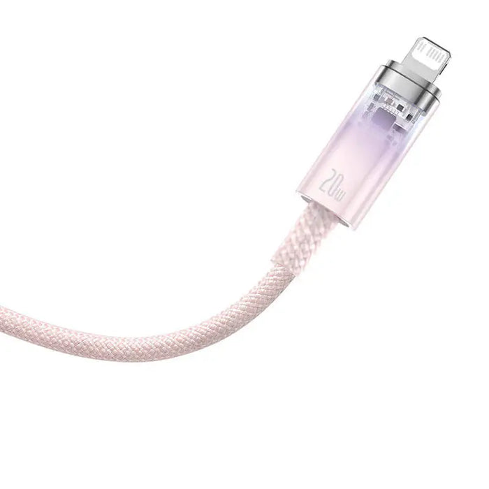 Fast Charging cable Baseus USB-C to Lightning Explorer Series 1m 20W (pink) - USB-C to Lightning<<<USB cables<<<GSM