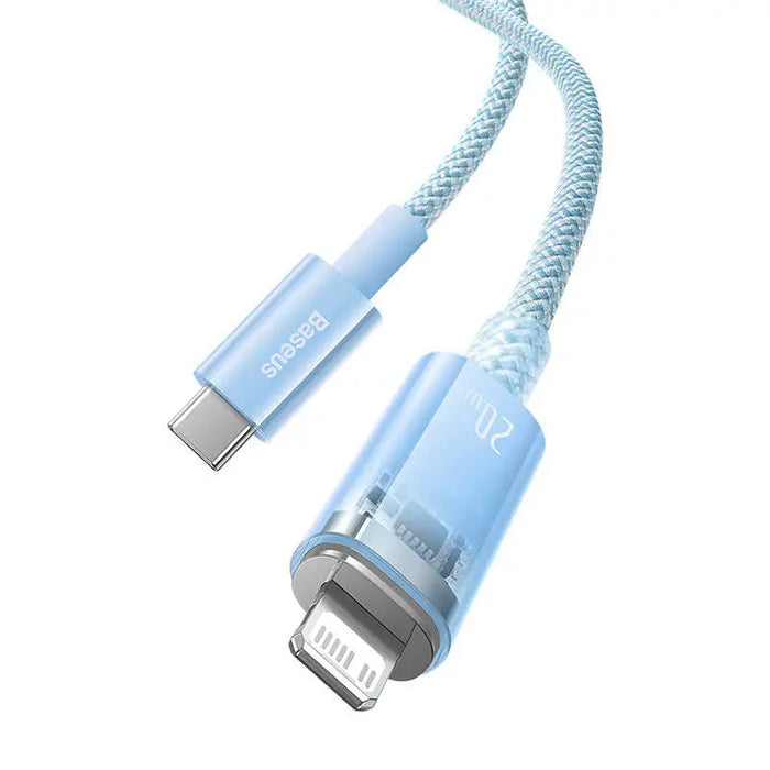 Fast Charging cable Baseus USB-C to Lightning Explorer Series 1m 20W (blue) - USB-C to Lightning<<<USB cables<<<GSM