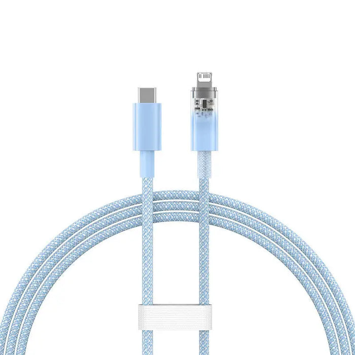Fast Charging cable Baseus USB-C to Lightning Explorer Series 1m 20W (blue) - USB-C to Lightning<<<USB cables<<<GSM