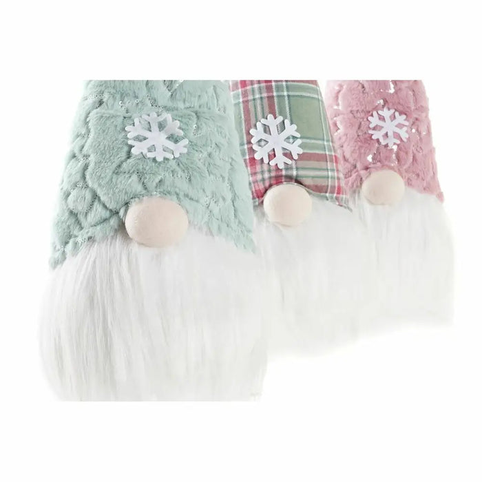 Father Christmas DKD Home Decor Red Green Pink Gnome 17 x 16 x 54 cm (3 Units) - Декорация и Осветление<<<Дом