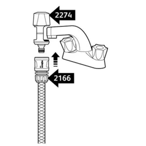 FAUCET AND MIXER ADAPTER HOZELOCK 2274P0000 - Оборудване напояване<<<Напояване<<<Градина<<<Praktiker