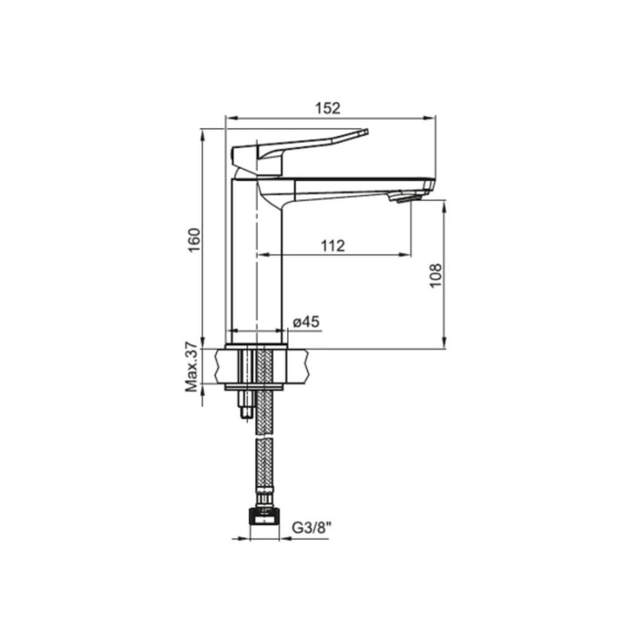 HAPPYSMART STANDING BASIN MIXER