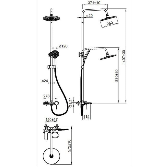FAYANS DALIA SHOWER SYSTEM
