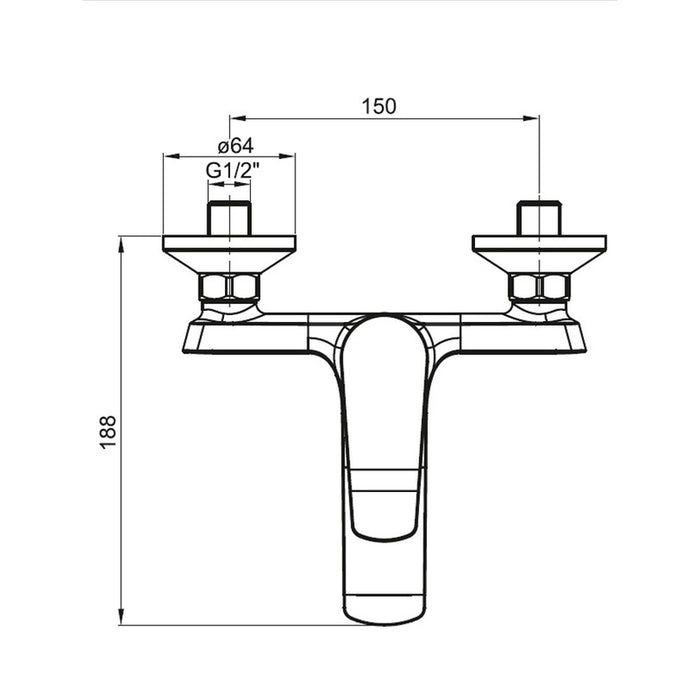 BATH-SHOWER MIXER HAPPYSMART-N FAYANS WQ3W25520160013