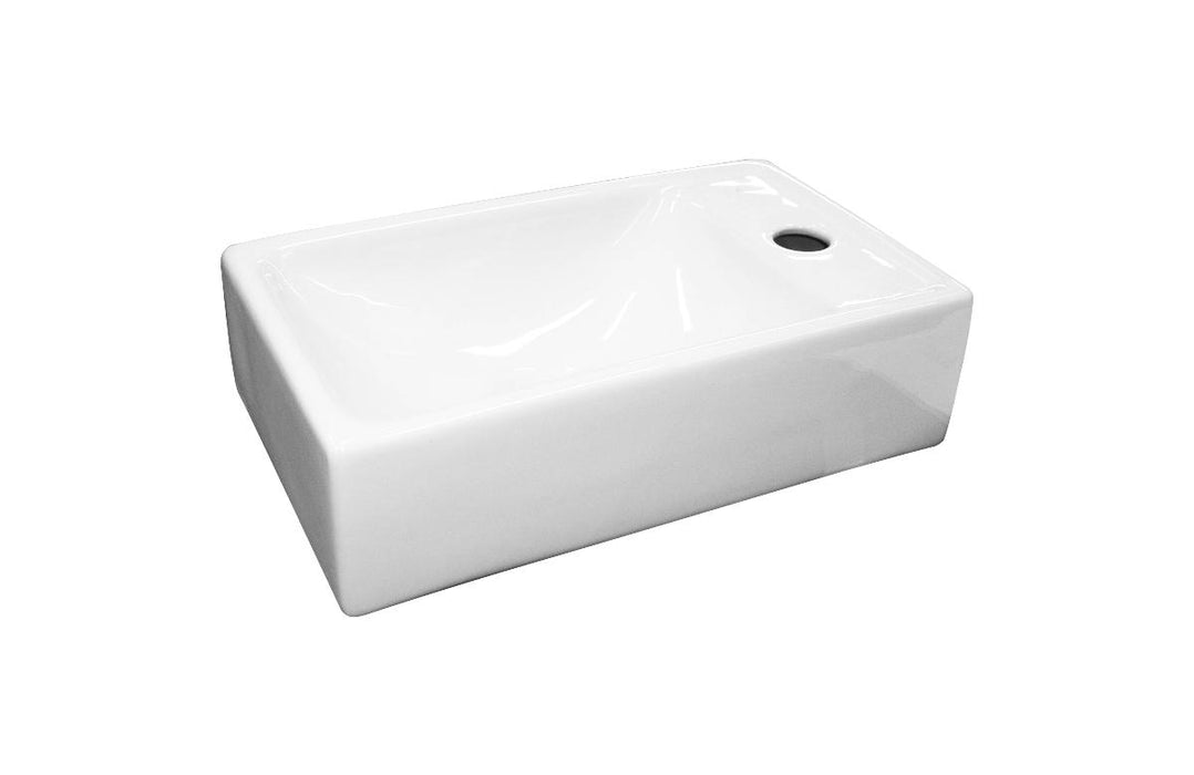 LARA SINK RIGHT HOLE 40x23x11.5 CM