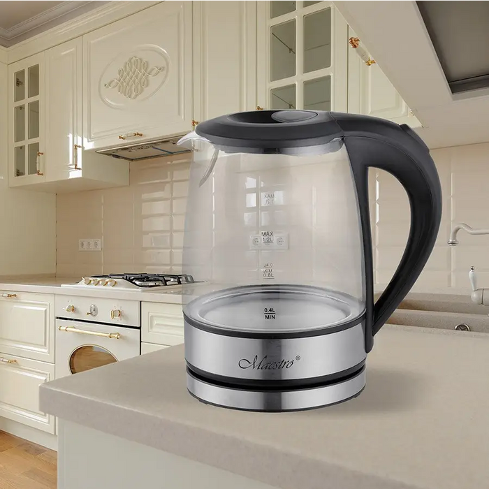 Feel-Maestro MR062 electric kettle 1.2 L Black Transparent 1630 W - Electric kettlesAGD-CZE<<<Home Appliance