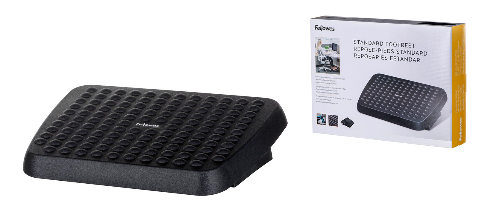 Fellowes Ergonomics footrest ergonomic office footrest black