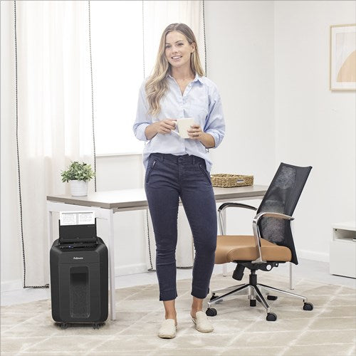 Fellowes AutoMax 90M paper shredder Micro-cut shredding Black