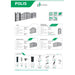 FENCE POST FOR THE DOOR 2.15M POLARGOS POLIS/ POLIS SPECIAL - Аксесоари за пана врати мрежи и покривала<<<Мрежи и