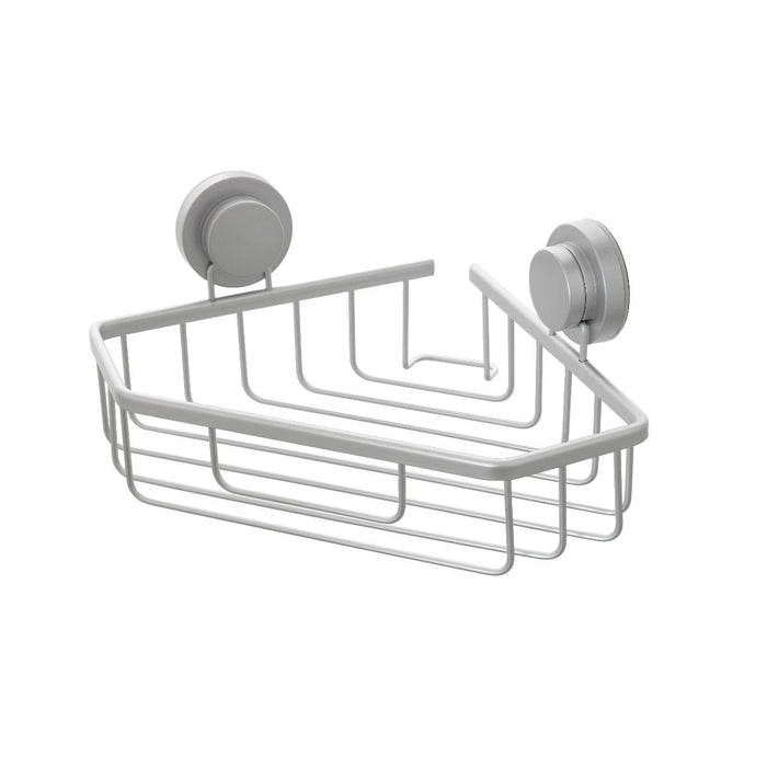 CORNER SHELF SINGLE LEVEL ALU SILVER