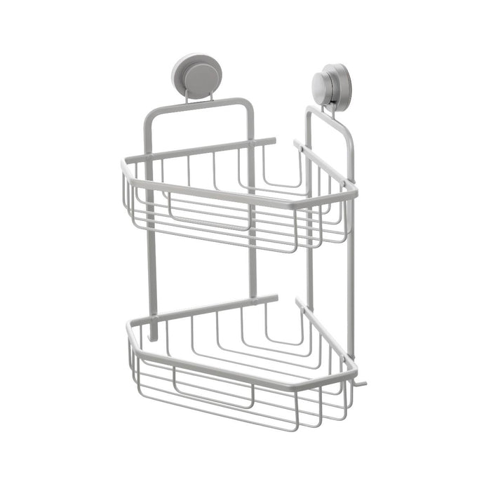CORNER SHELF TWO-LEVEL ALU SILVER