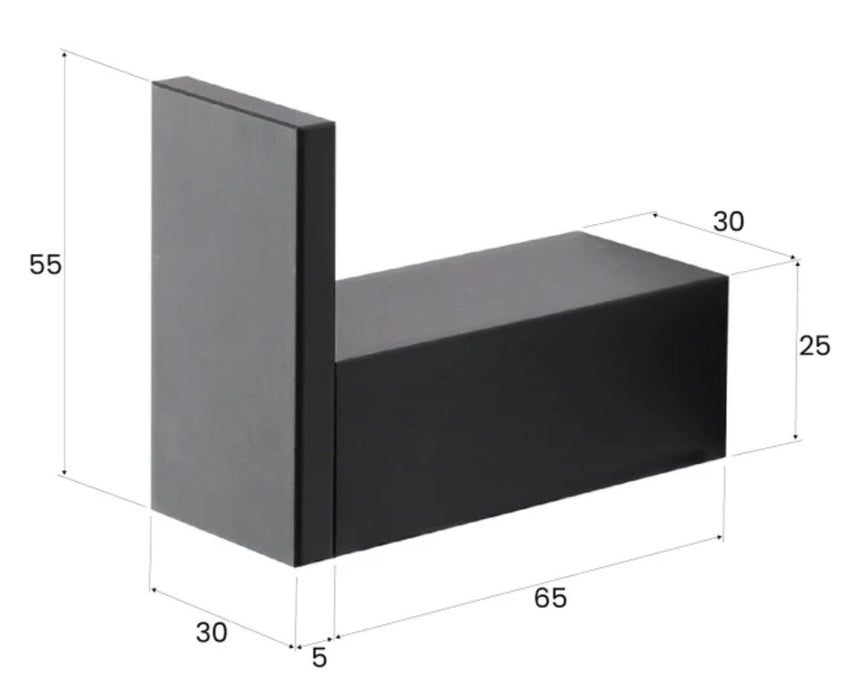 TOWEL HANGER SKY ALU BLACK