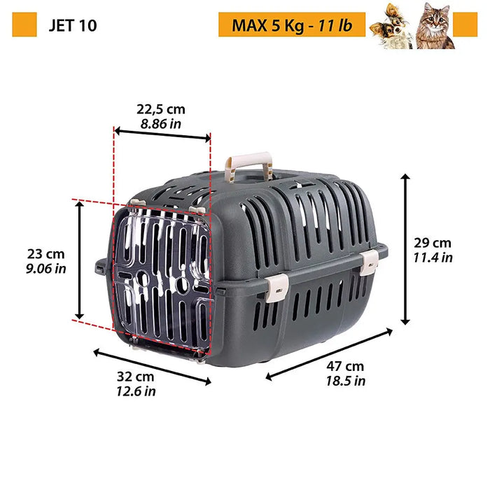 FERPLAST JET10 PET CARRIER - Universal cages and carriers (for dogs and cats)DLZ-KIT<<<For petsDLZ<<<ActionPL