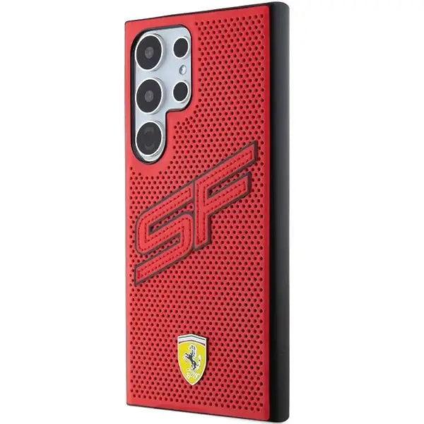Ferrari Big SF Perforated case for Samsung Galaxy S24 Ultra - red - Cell phone cases and covers<<<HurtelXML