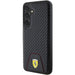 Ferrari Carbon Stitched Bottom case for Samsung Galaxy S24+ - black - Cell phone cases and covers<<<HurtelXML
