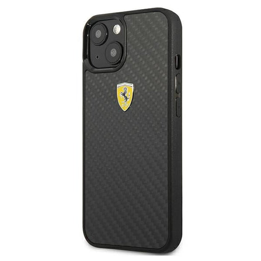 Ferrari FEHCP13SFCABK iPhone 13 mini 5.4’’ black/black hardcase On Track Real Carbon - Cell phone cases