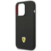Ferrari FEHCP14LSIBBK iPhone 14 Pro 6.1’’ black/black hardcase Silicone Metal Logo - Cell phone cases