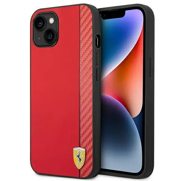 Ferrari FEHCP14MAXRE iPhone 14 Plus 6.7’’ red/red hardcase Carbon - Cell phone cases and covers<<<HurtelXML