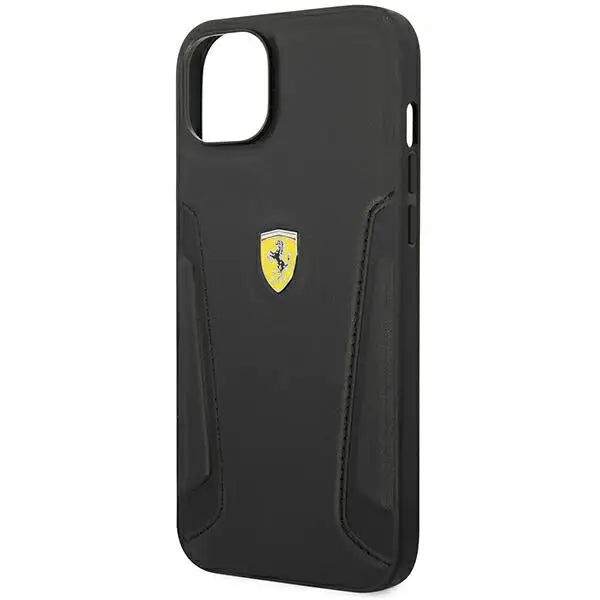 Ferrari FEHCP14MRBUK iPhone 14 Plus 6.7’’ black/black hardcase Leather Stamp Sides - Cell phone cases