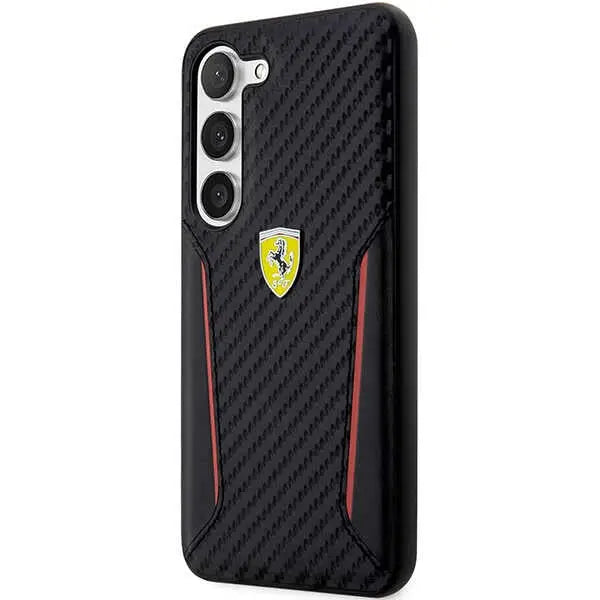 Ferrari FEHCS23MNPYK S23+ S916 black/black hardcase Carbon Contrast Edges - Cell phone cases and covers<<<HurtelXML