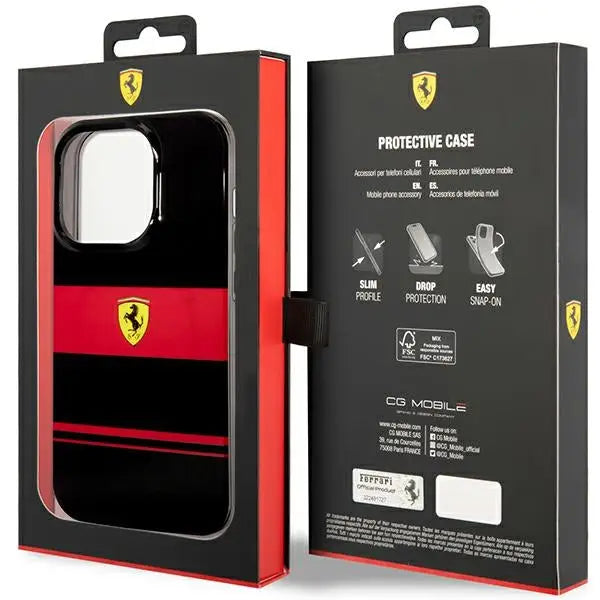Ferrari FEHMP14XUCOK iPhone 14 Pro Max 6.7’’ black/black hardcase IMD Combi Magsafe - Cell phone cases