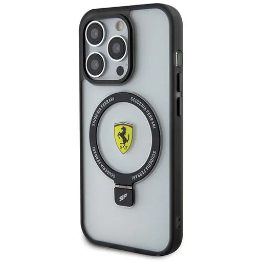 Ferrari FEHMP15LUSCAH iPhone 15 Pro 6.1’’ transparent hardcase Ring Stand 2023 Collection MagSafe - Cell phone cases