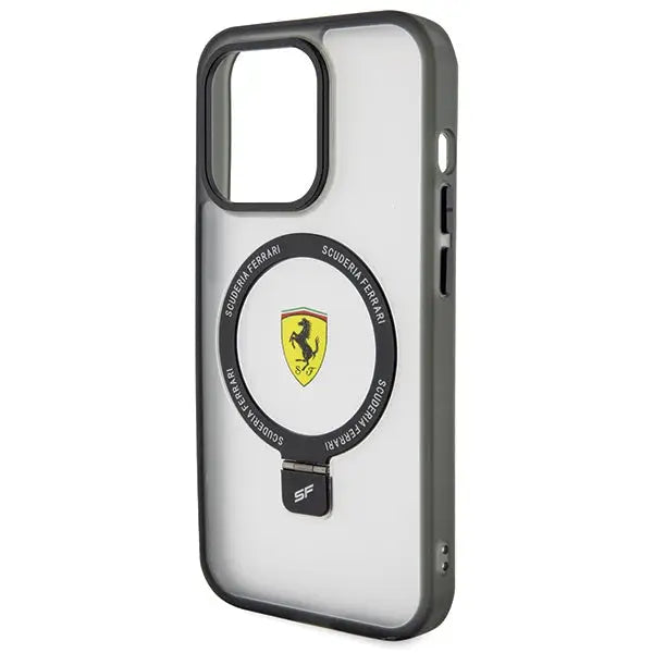 Ferrari FEHMP15LUSCAH iPhone 15 Pro 6.1’’ transparent hardcase Ring Stand 2023 Collection MagSafe - Cell phone cases