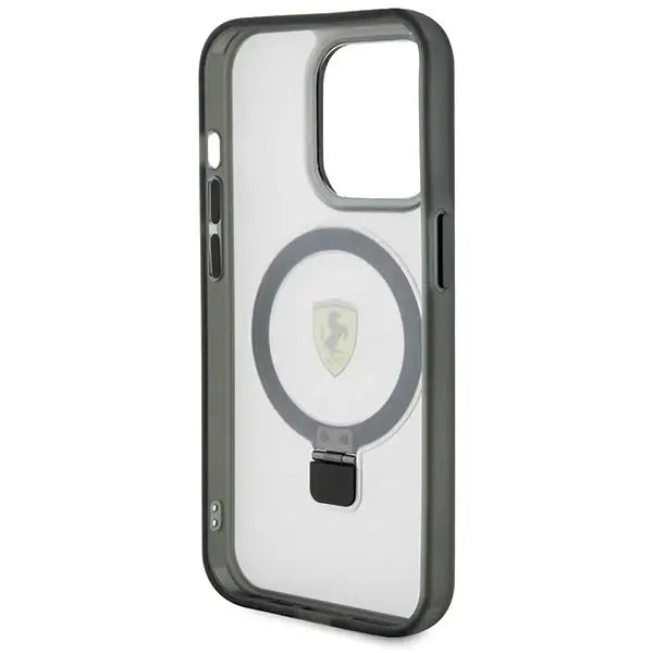 Ferrari FEHMP15XUSCAH iPhone 15 Pro Max 6.7’’ transparent hardcase Ring Stand 2023 Collection MagSafe - Cell phone