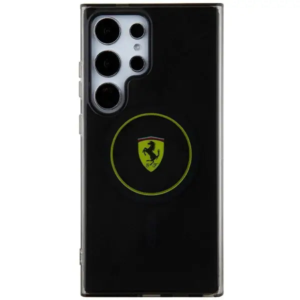 Ferrari FEHMS24LU3SMY S24 Ultra S928 yellow/yellow hardcase IML Smoked Inner Circle Line MagSafe - Cell phone cases